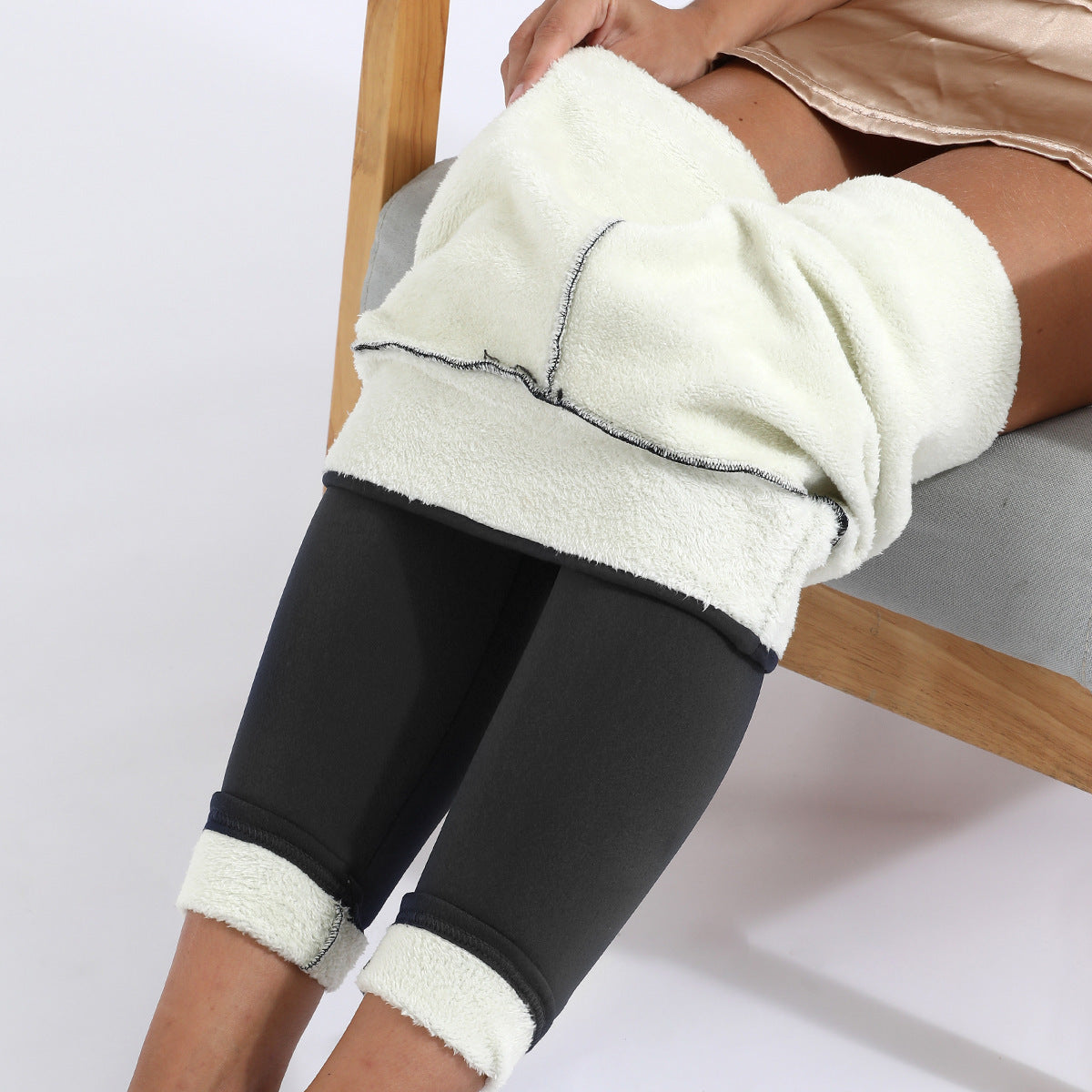 Winter Leggings Warm Thick High Stretch Lamb Cashmere Leggins Skinny Fitness Woman Pants CJ