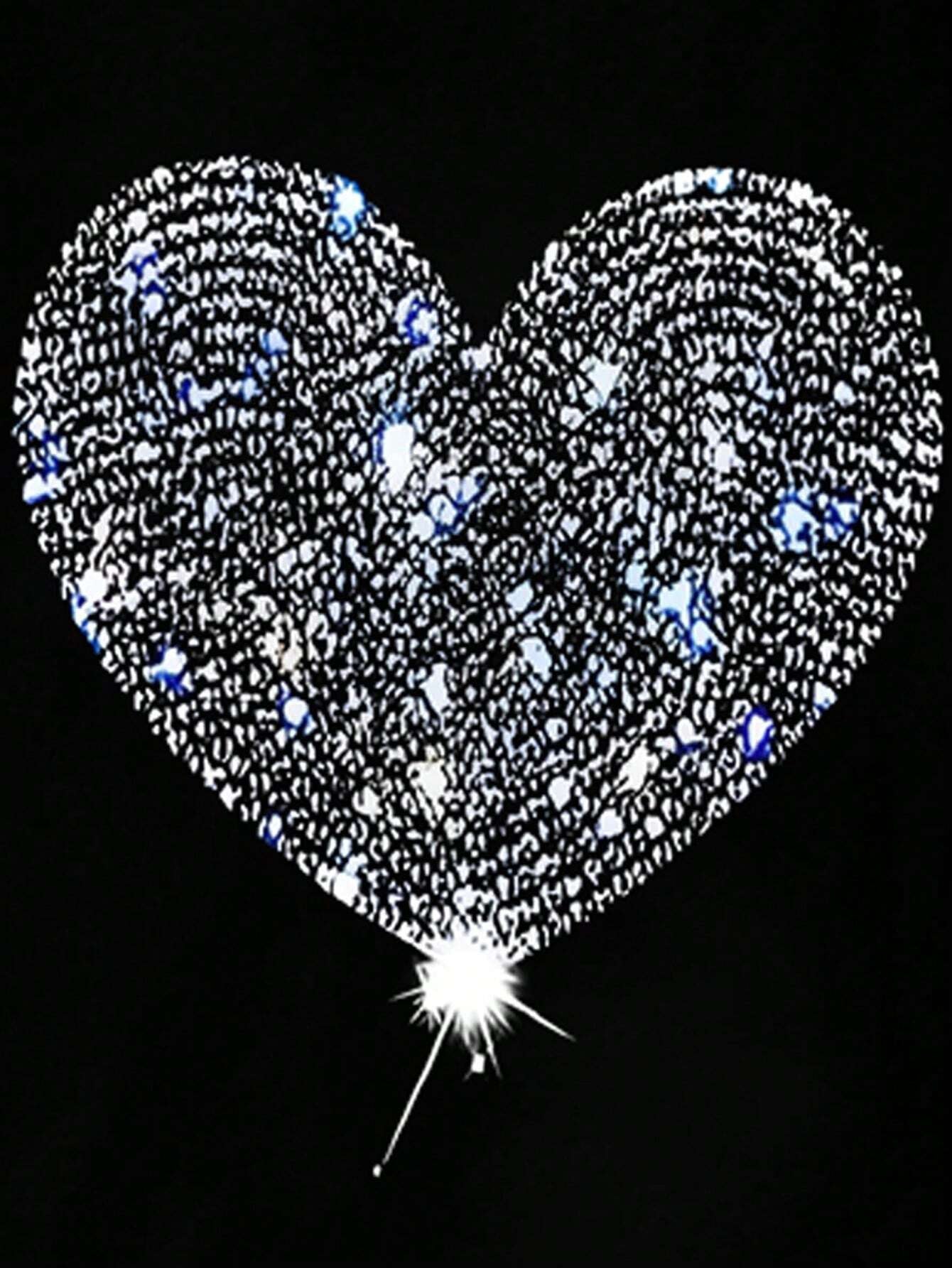 Heart Graphic Round Neck Short Sleeve T-Shirt Trendsi