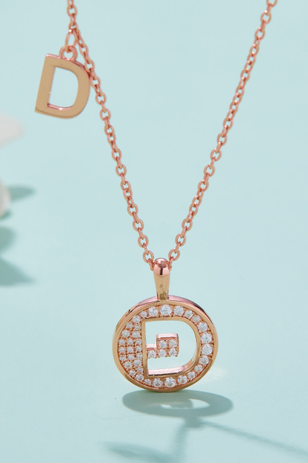 Moissanite A to J Pendant Necklace Trendsi