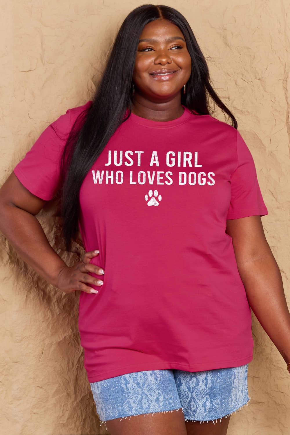 Simply Love Full Size Dog Paw Graphic Cotton T-Shirt Trendsi
