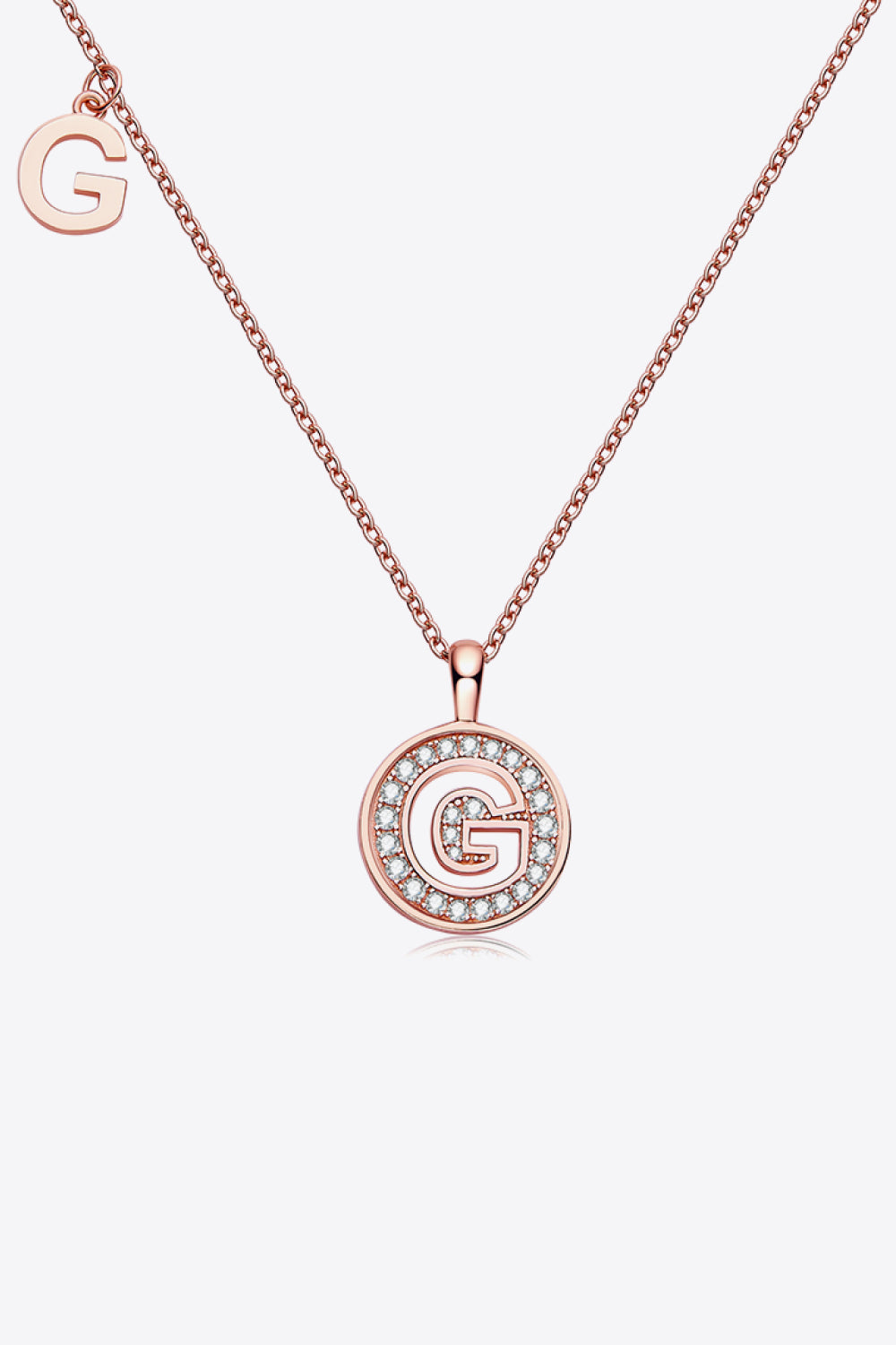 Moissanite A to J Pendant Necklace Trendsi