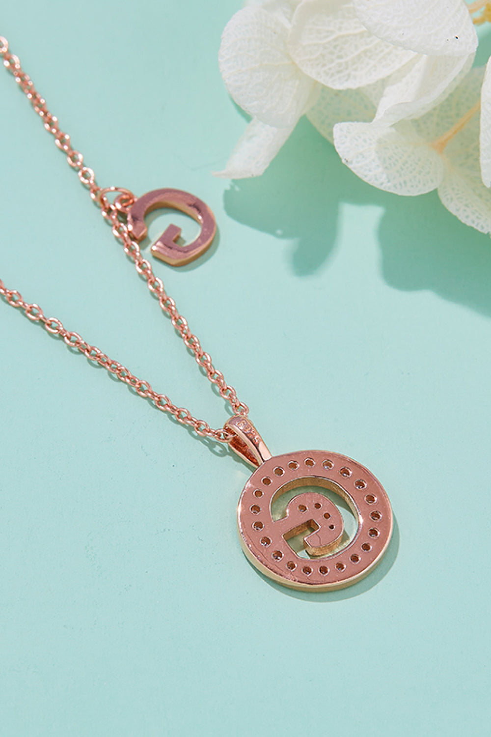 Moissanite A to J Pendant Necklace Trendsi