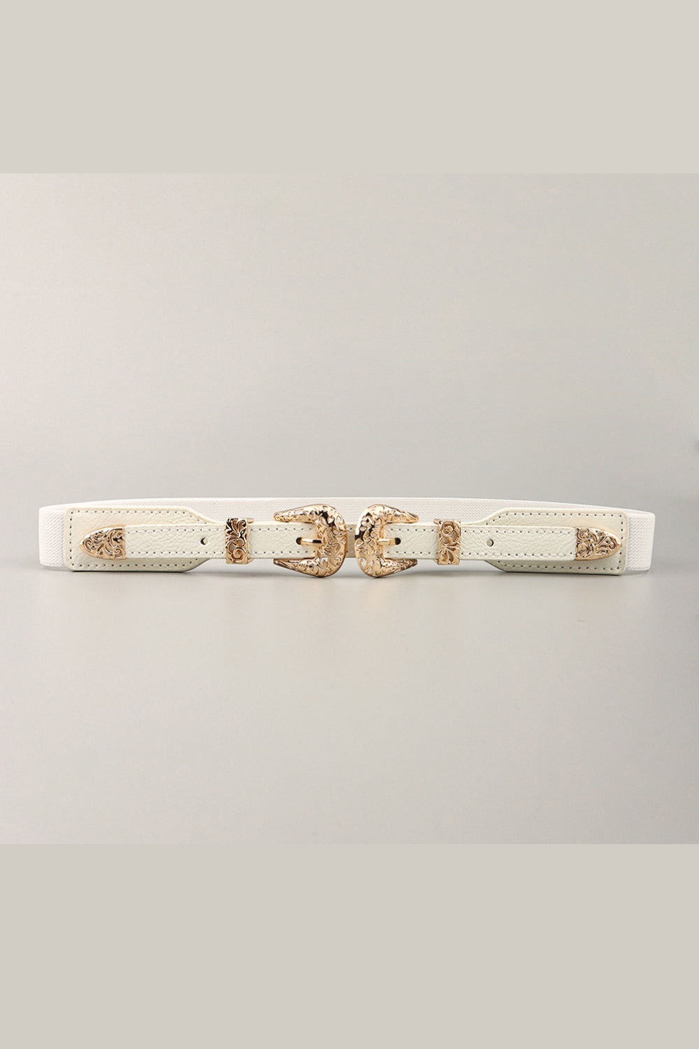 Double Buckle Elastic Belt Trendsi