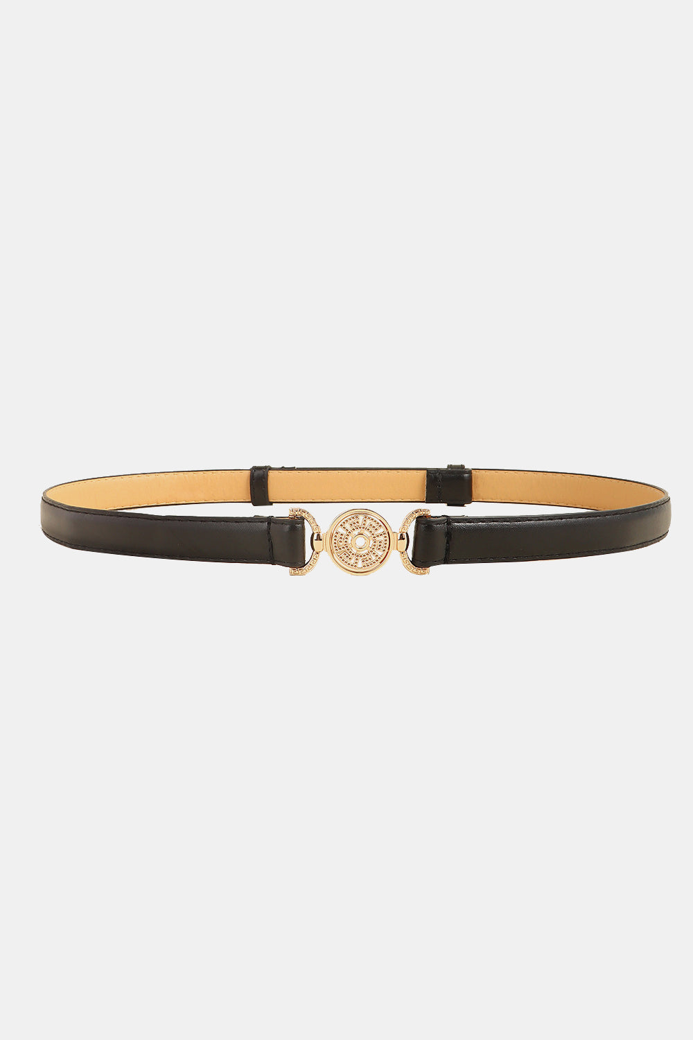 Rhinestone Decor PU Leather Belt Trendsi