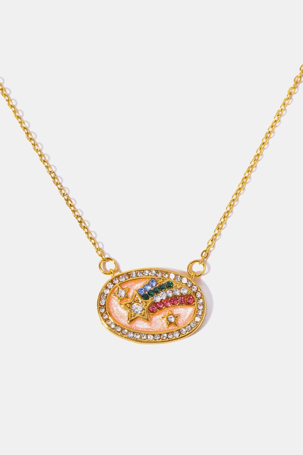 Stars in the Plate Pendant Copper Necklace Trendsi