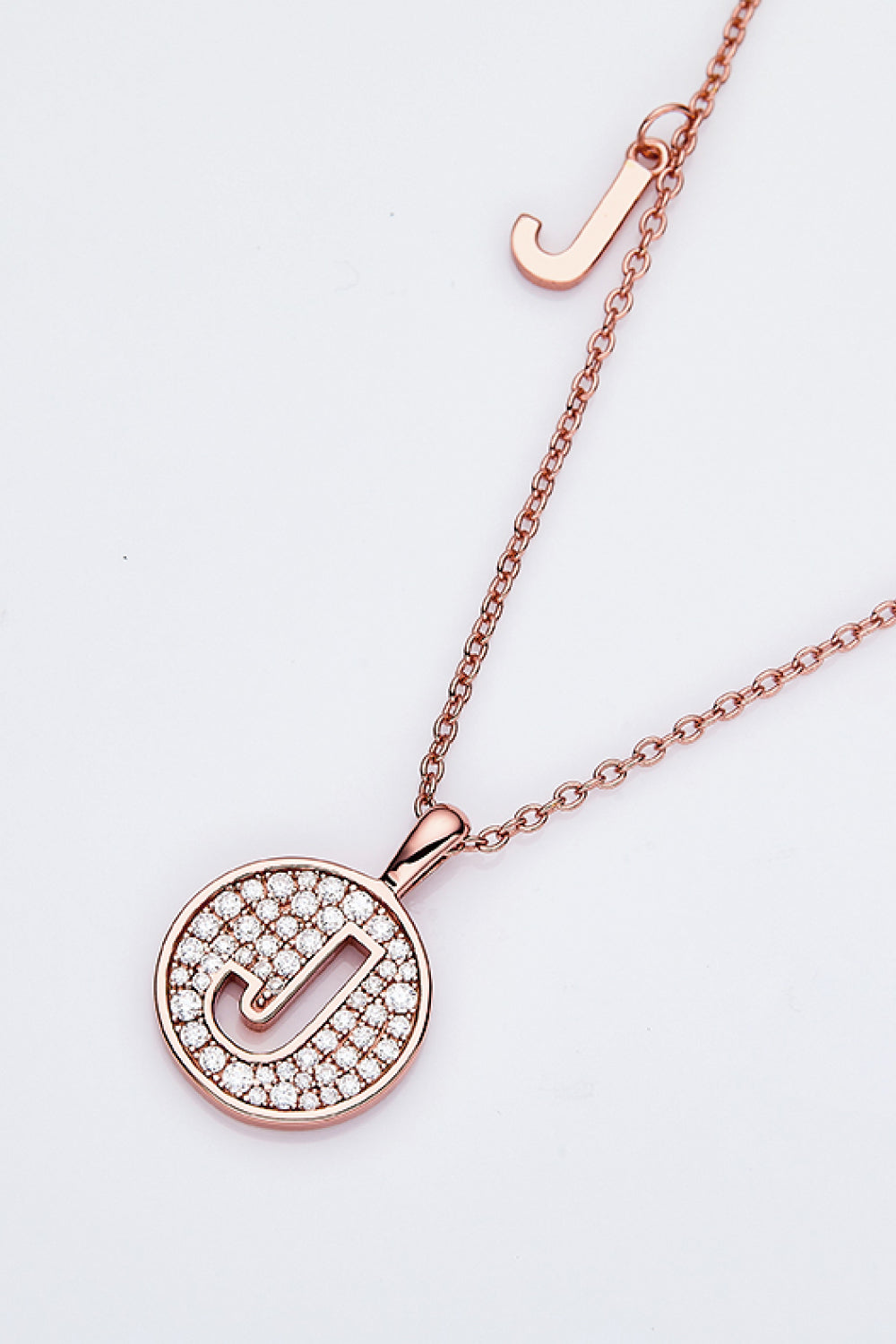 Moissanite A to J Pendant Necklace Trendsi