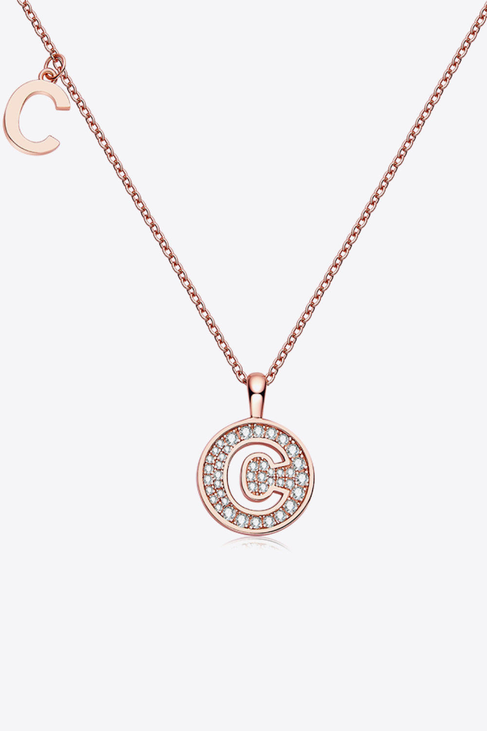 Moissanite A to J Pendant Necklace Trendsi