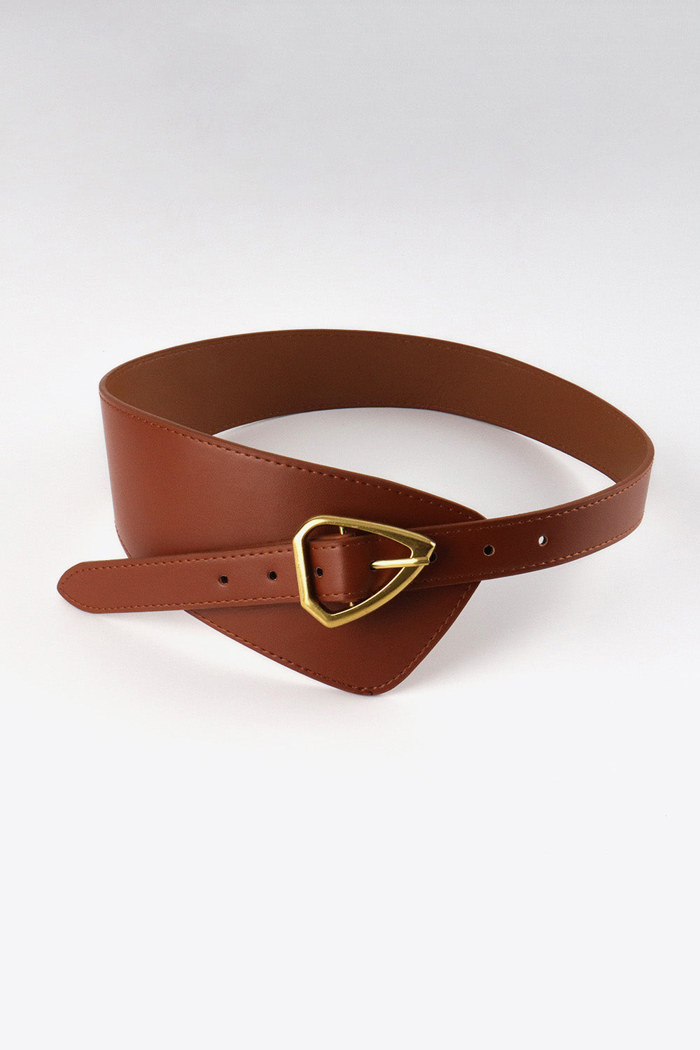 Irregular PU Leather Belt Trendsi