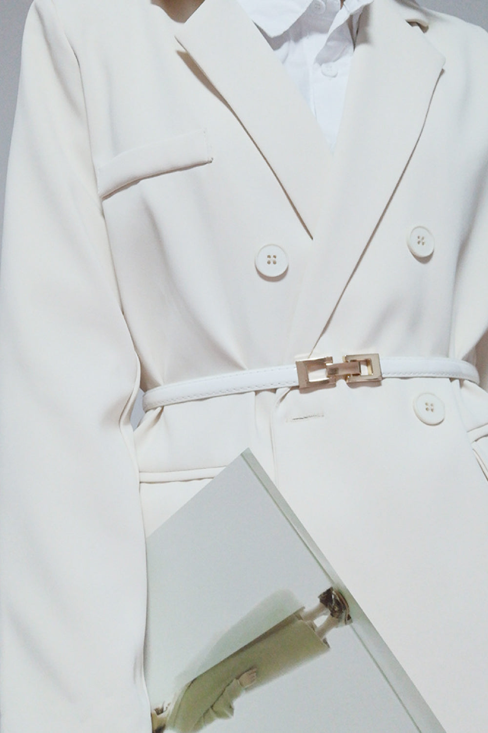 PU Skinny Belt Trendsi