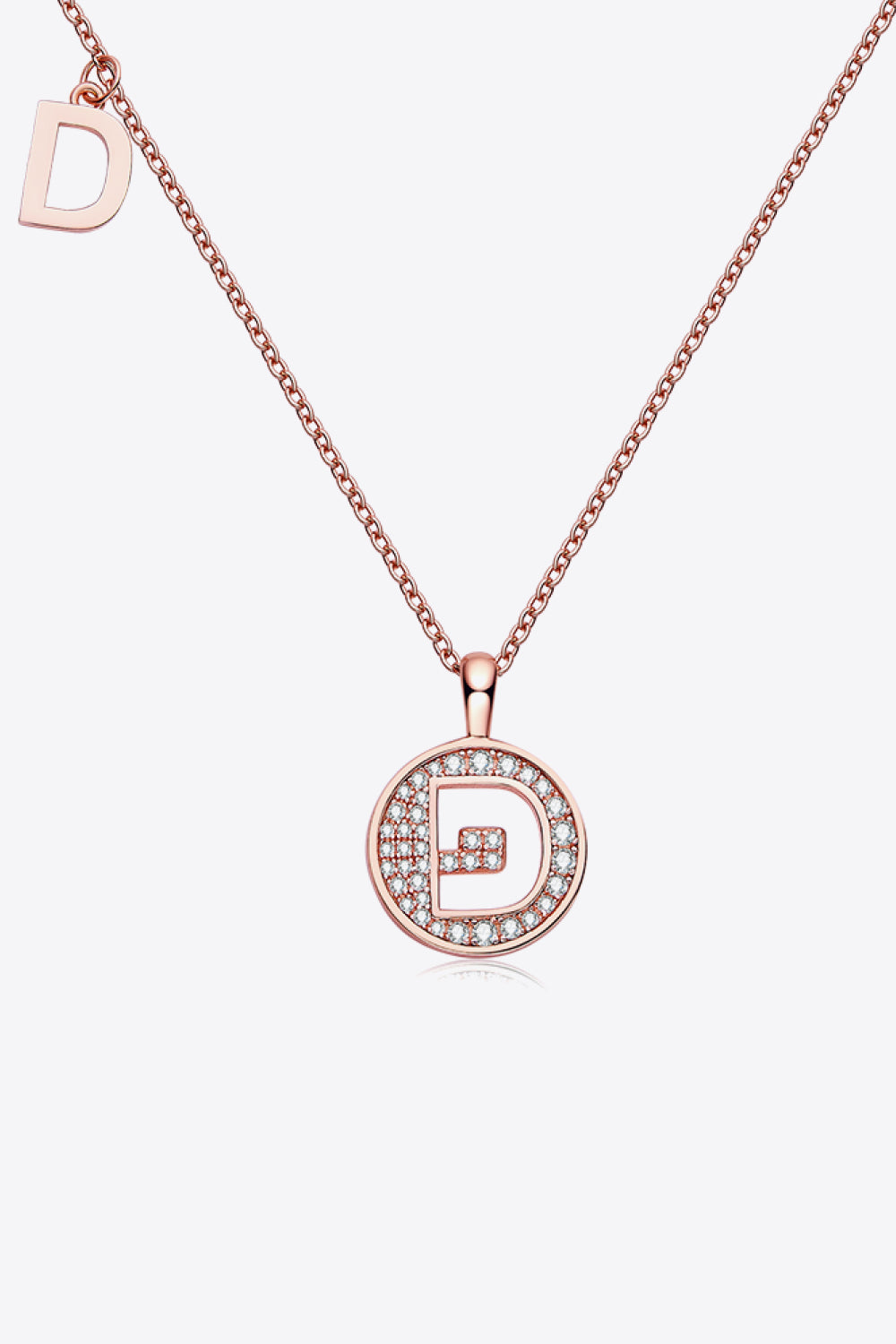 Moissanite A to J Pendant Necklace Trendsi