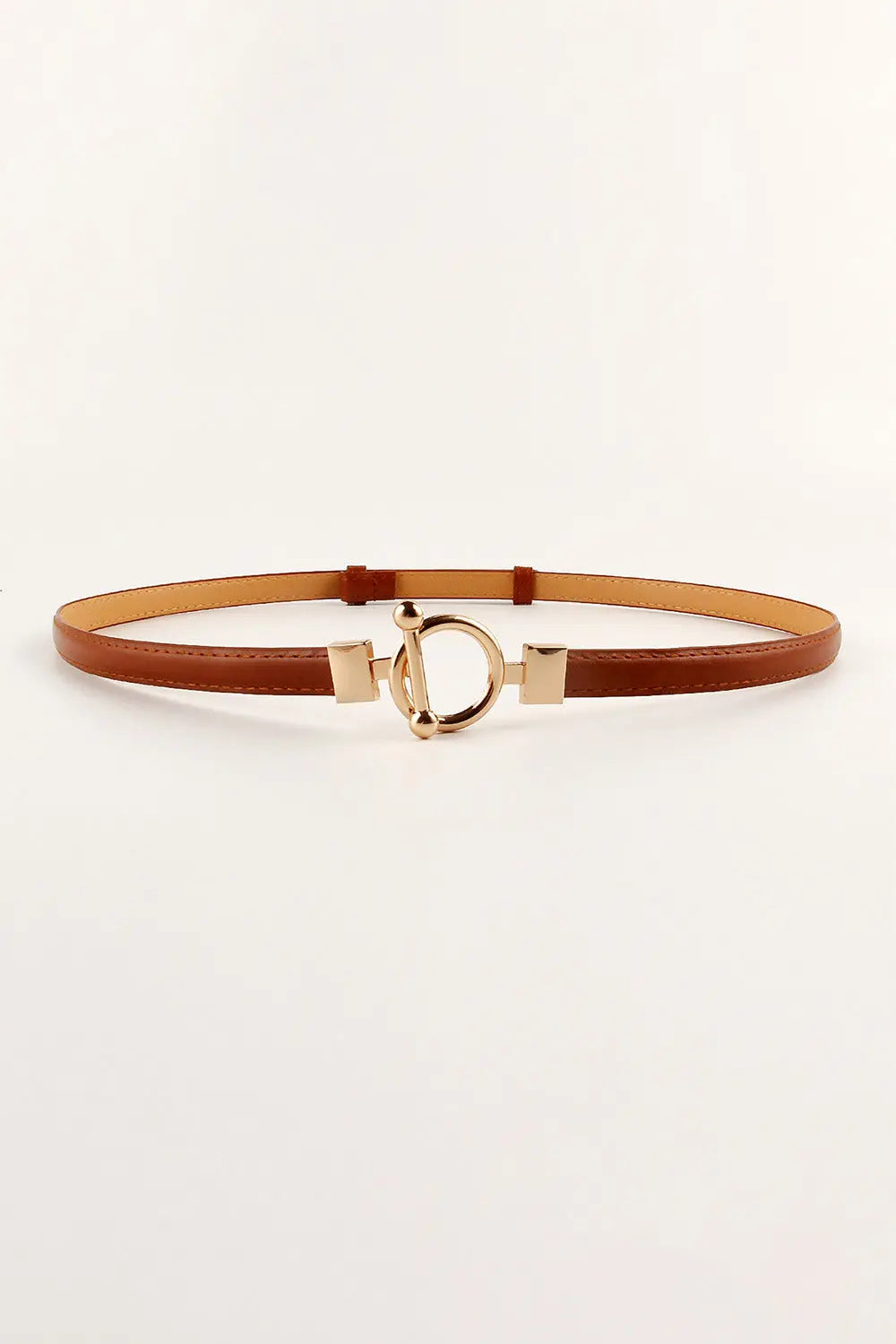 Toggle Buckle Skinny PU Belt Trendsi