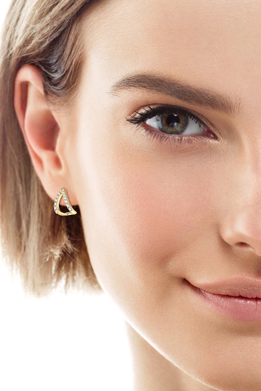 Moissanite Minimalist 925 Sterling Silver Earrings Trendsi