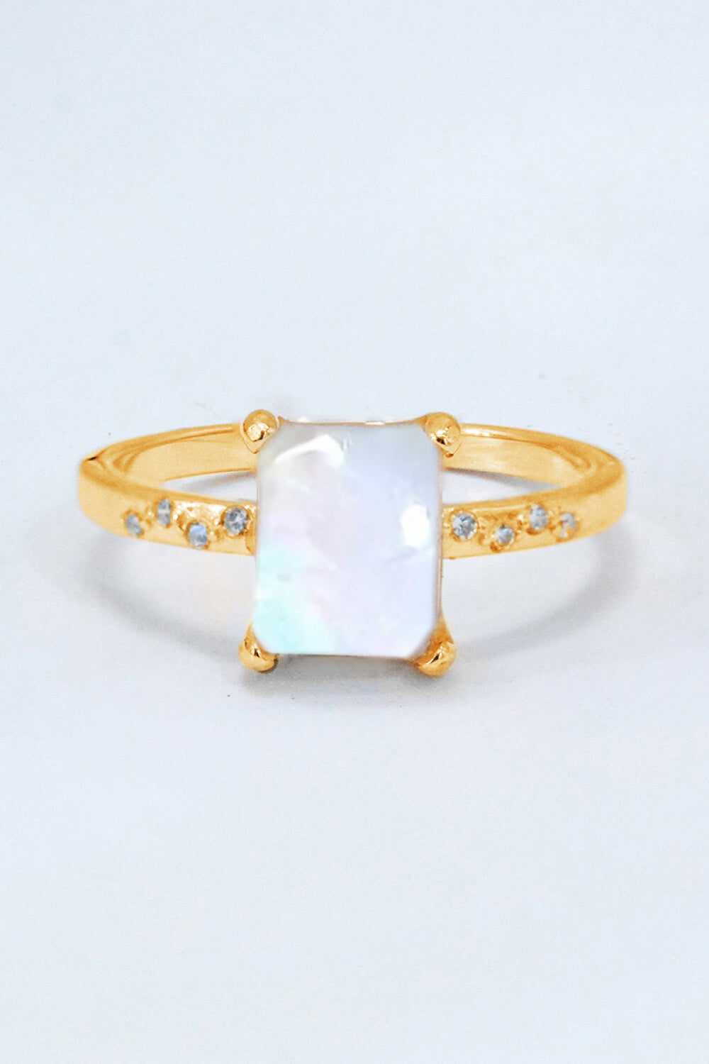 Square Moonstone Ring Trendsi