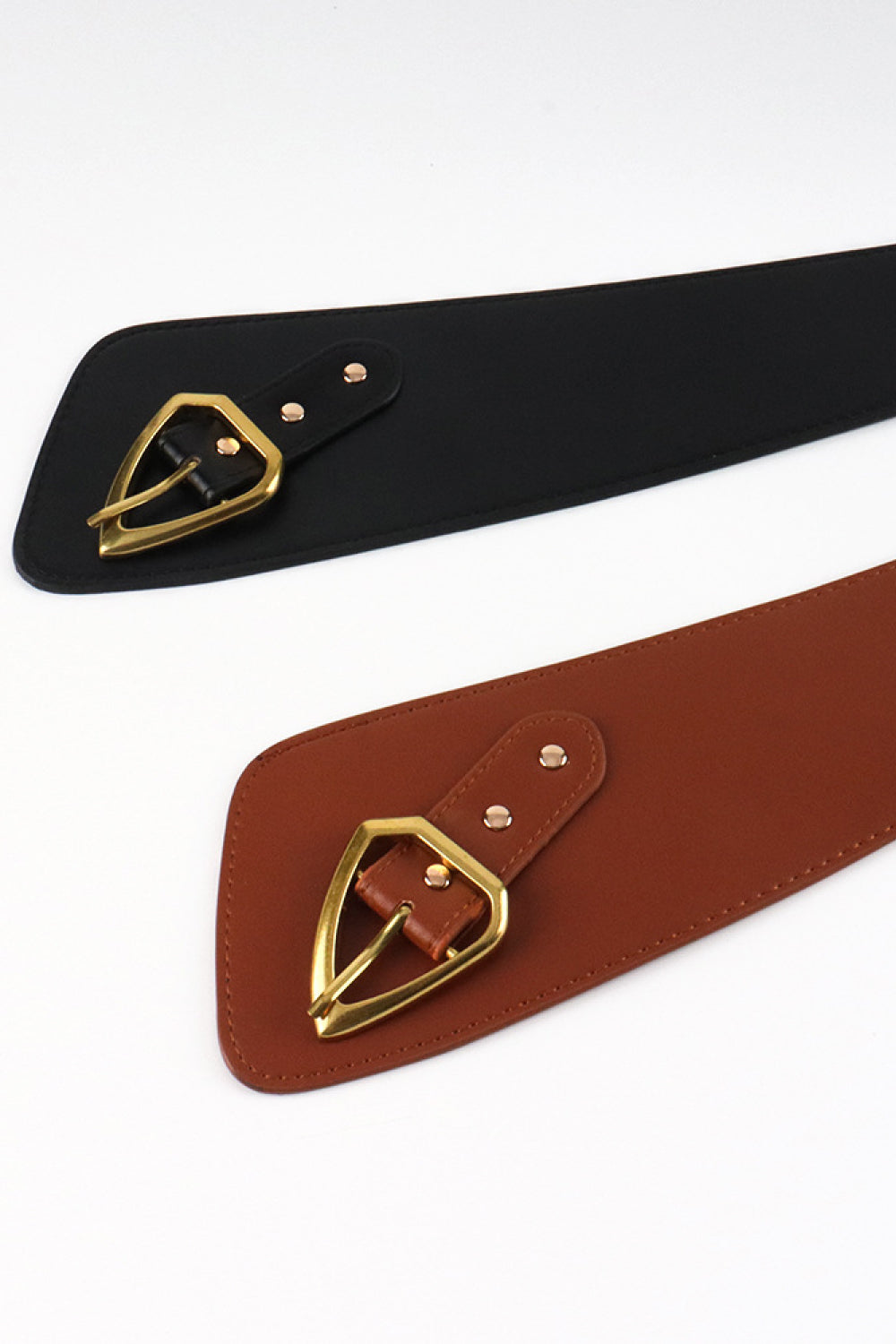 Irregular PU Leather Belt Trendsi