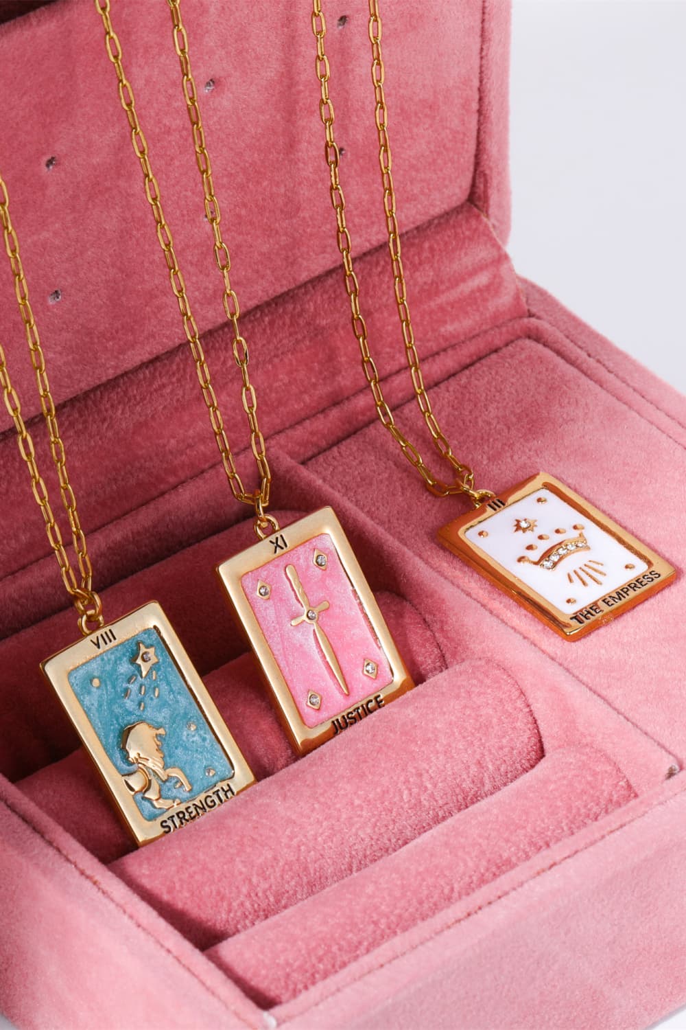 Tarot Card Pendant Copper Necklace Trendsi