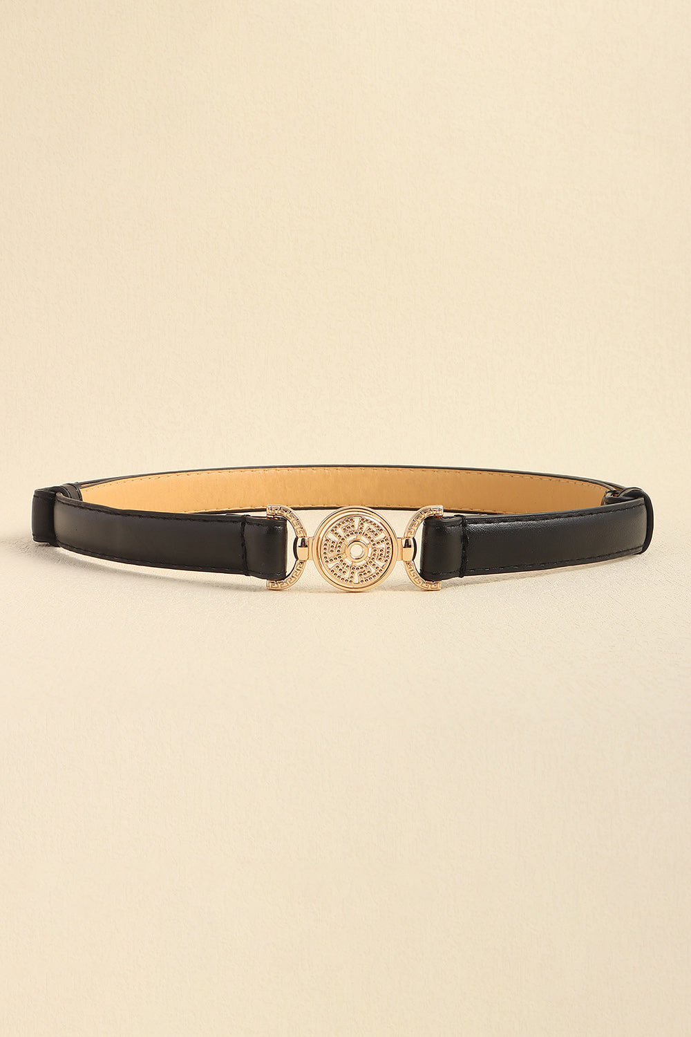 Rhinestone Decor PU Leather Belt Trendsi
