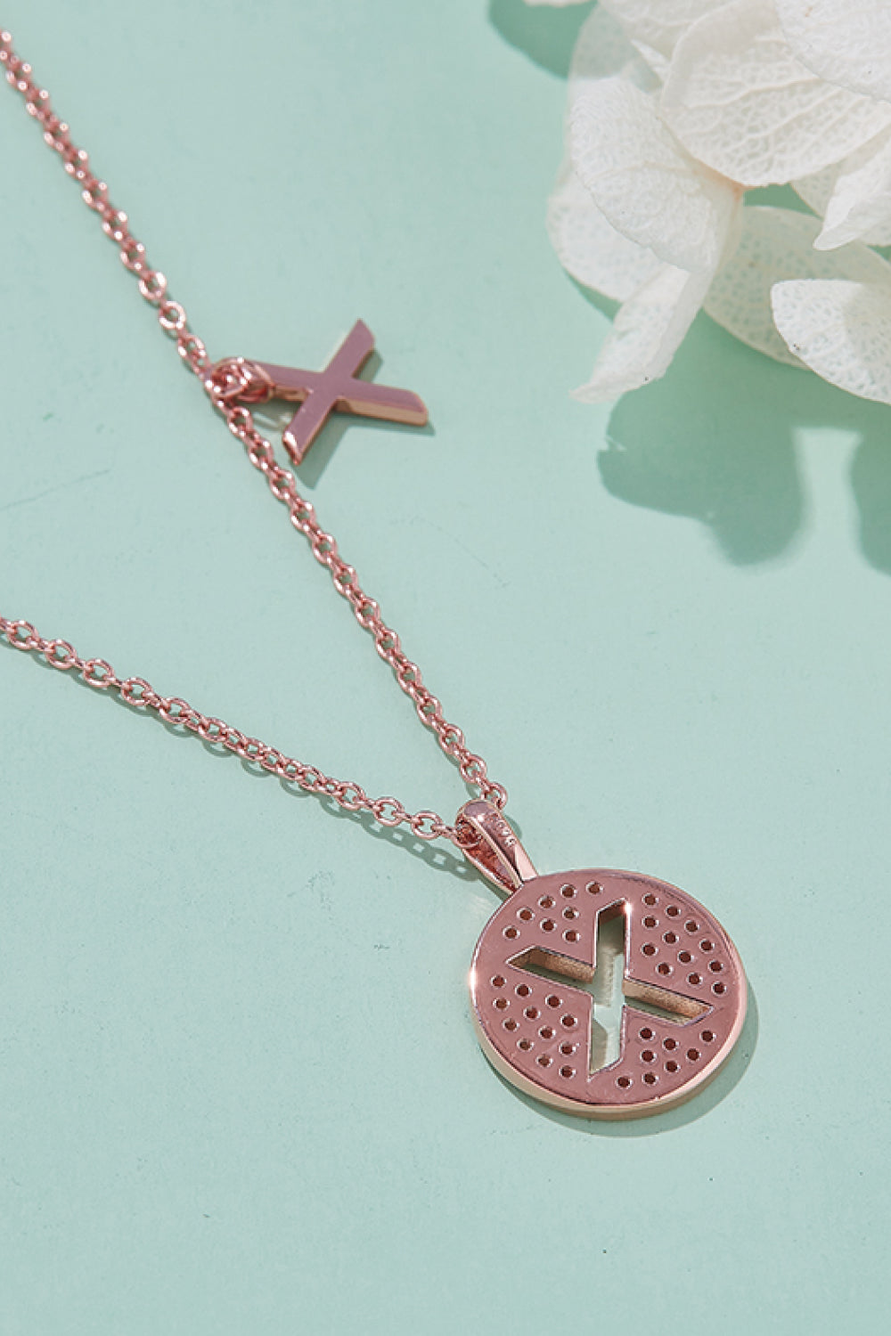 Moissanite U to Z Pendant Necklace Trendsi