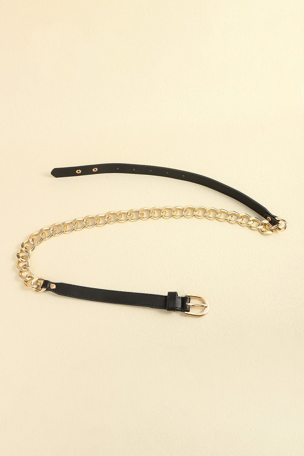 PU Leather Chain Belt Trendsi