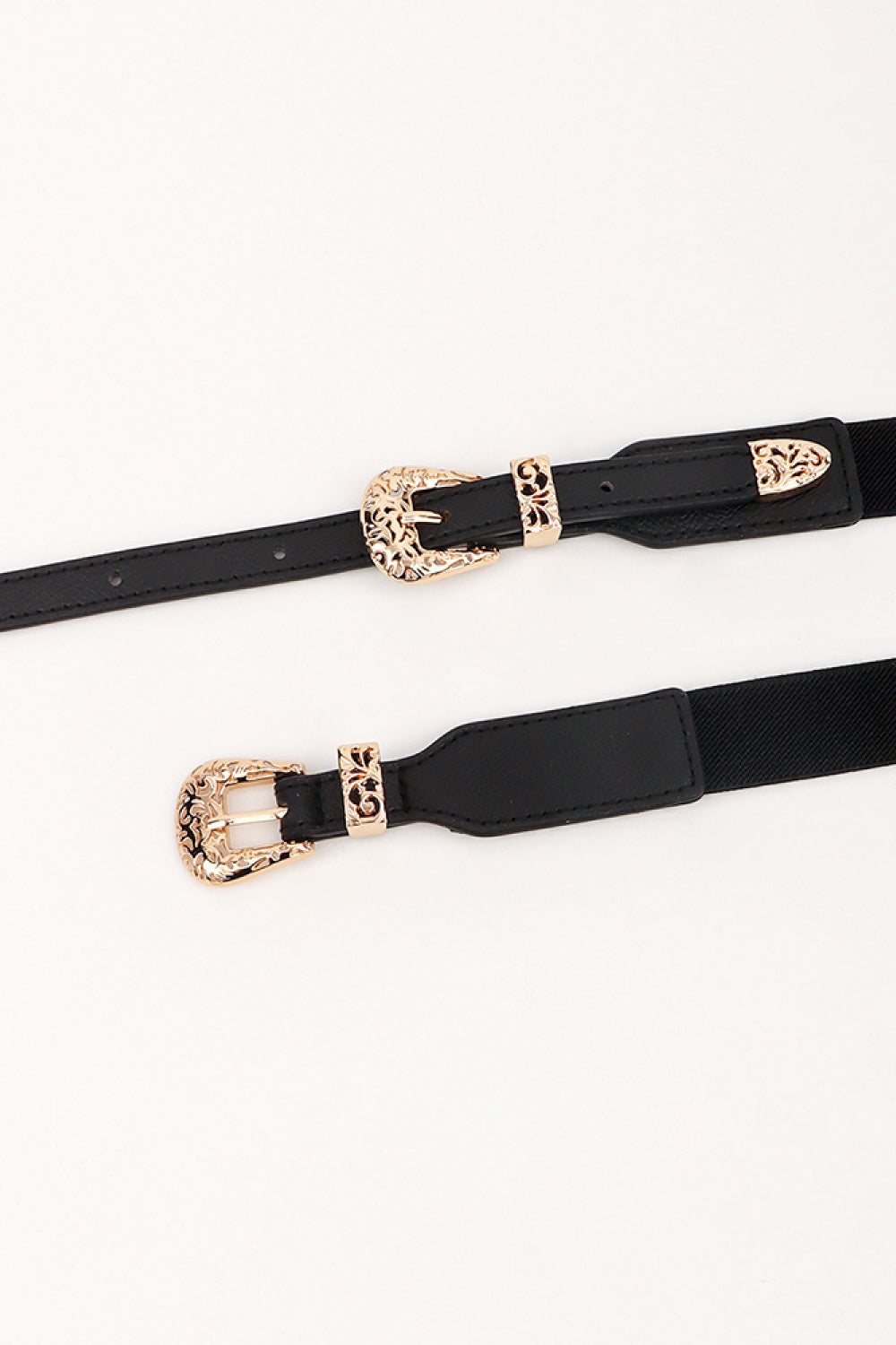 Double Buckle Elastic Belt Trendsi