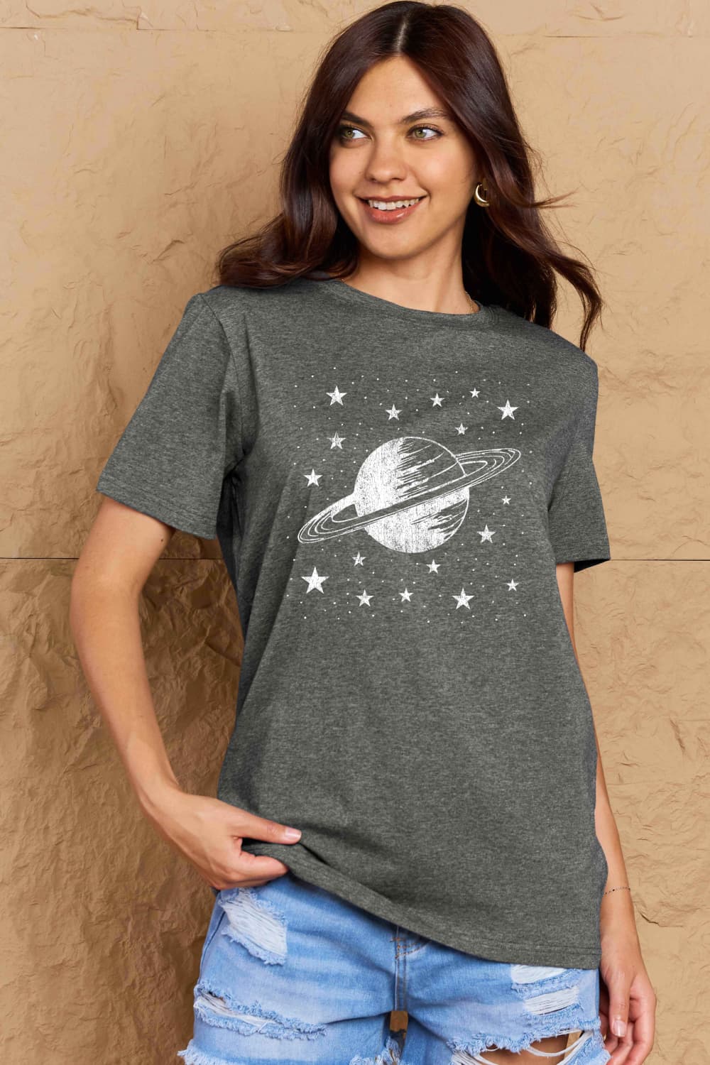 Simply Love Full Size Planet Graphic Cotton T-Shirt Trendsi