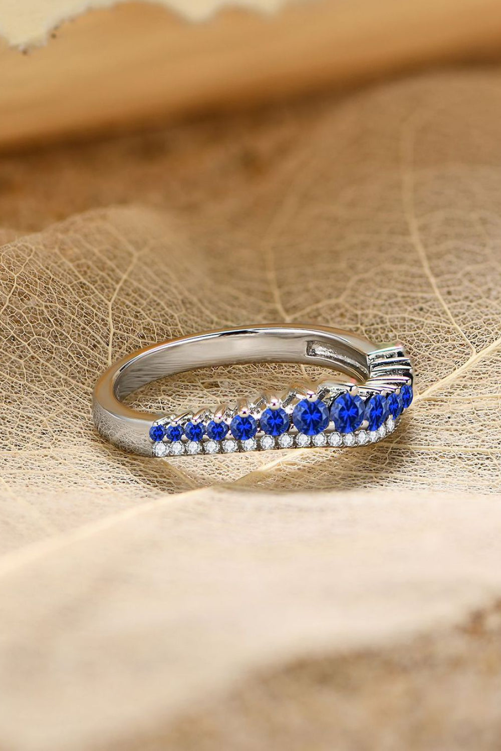 Lab-Grown Sapphire 925 Sterling Silver Rings Trendsi