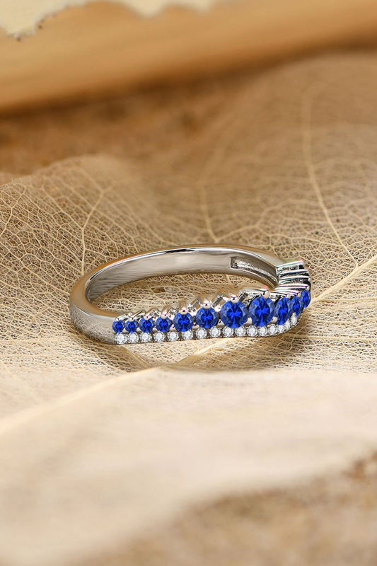 Lab-Grown Sapphire 925 Sterling Silver Rings Trendsi