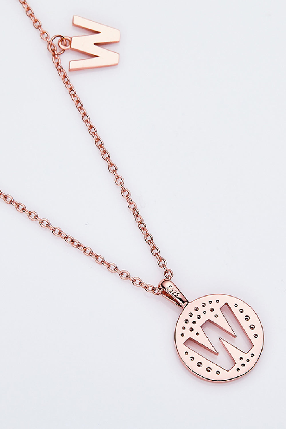 Moissanite U to Z Pendant Necklace Trendsi