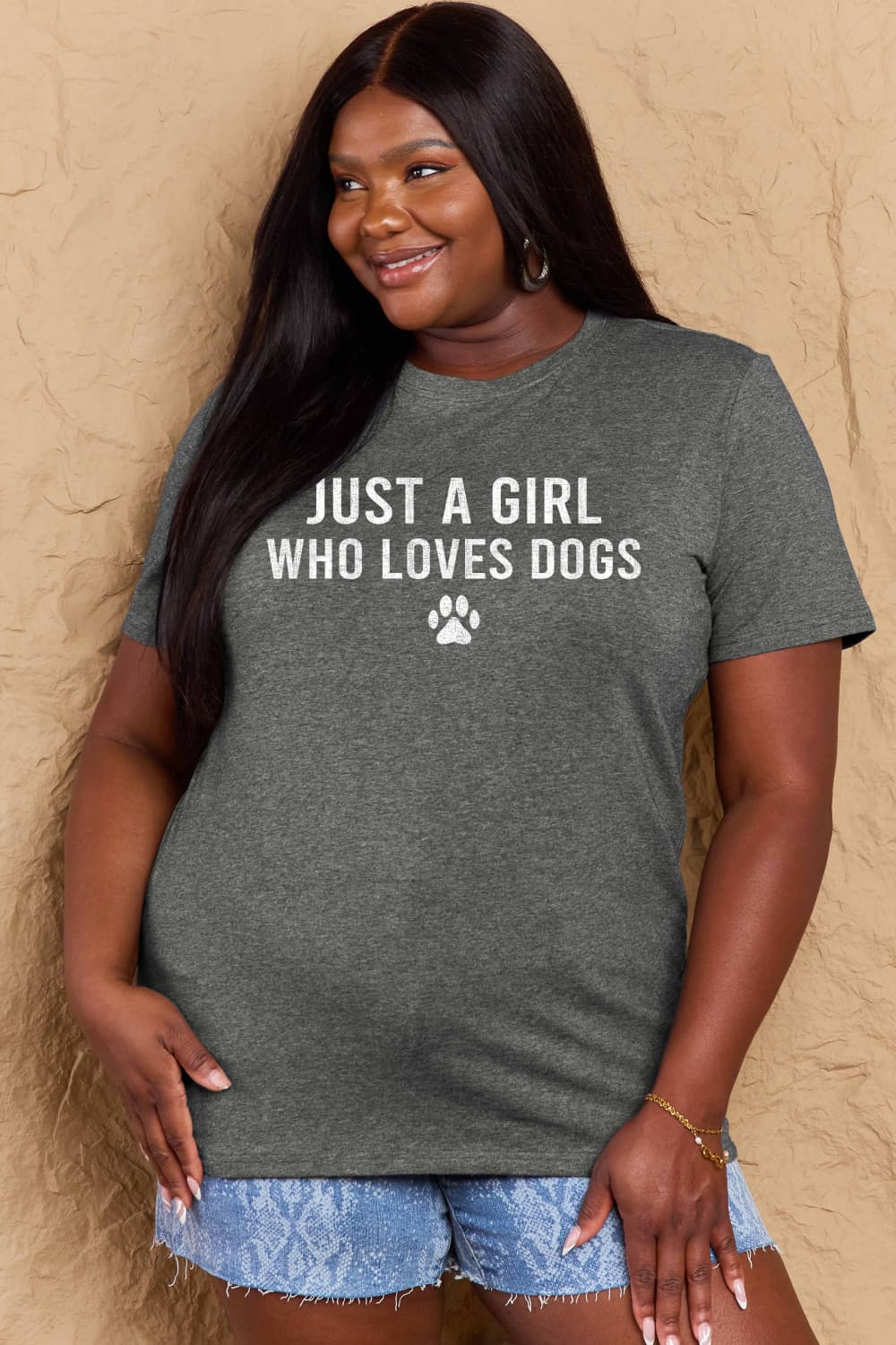 Simply Love Full Size Dog Paw Graphic Cotton T-Shirt Trendsi