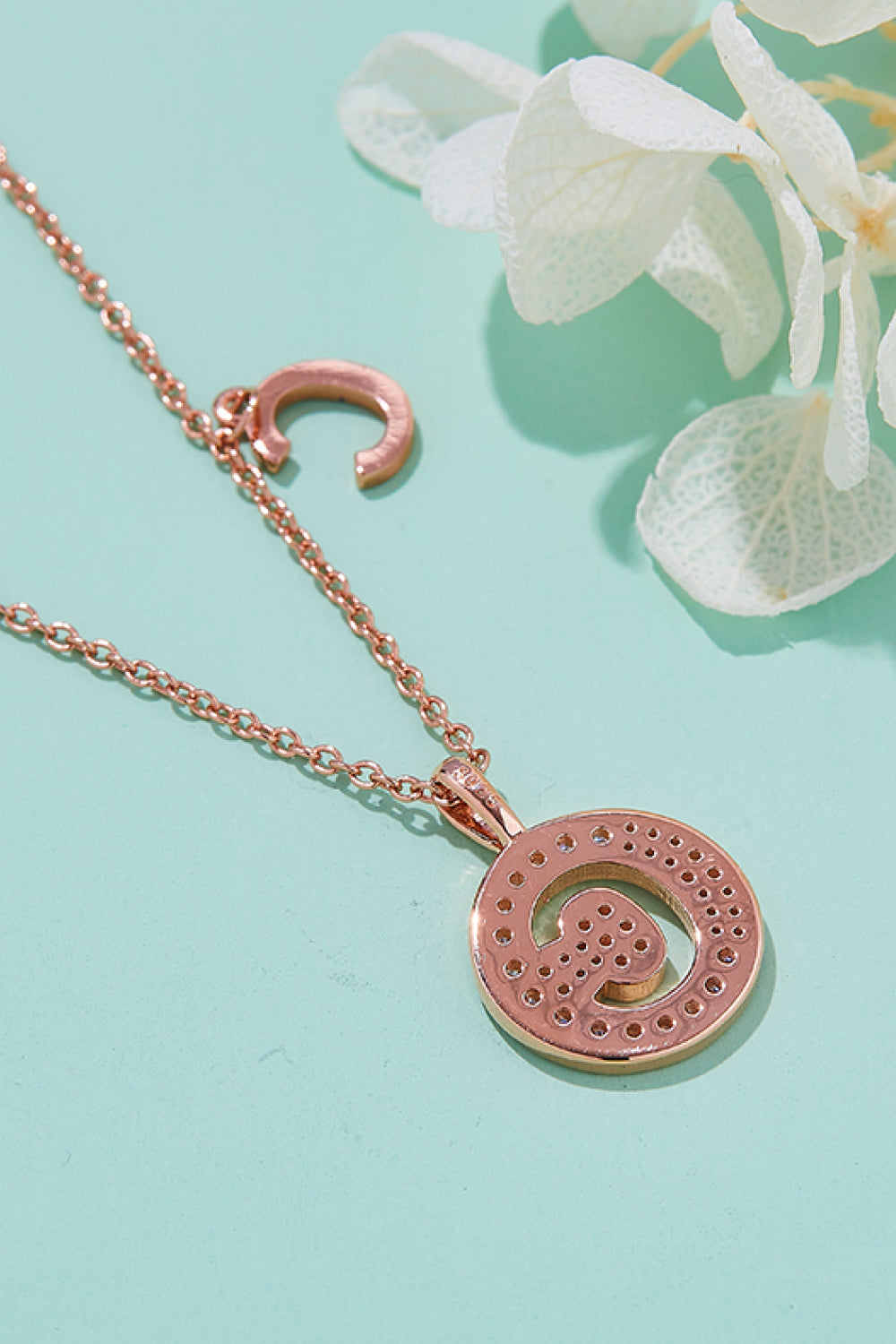 Moissanite A to J Pendant Necklace Trendsi