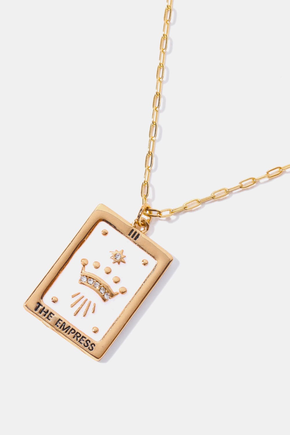 Tarot Card Pendant Copper Necklace Trendsi