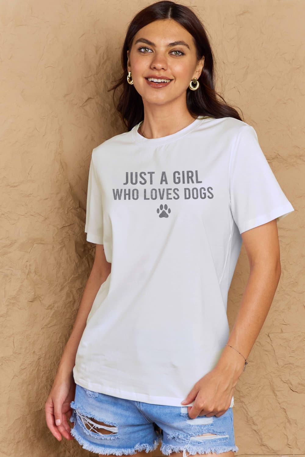 Simply Love Full Size Dog Paw Graphic Cotton T-Shirt Trendsi