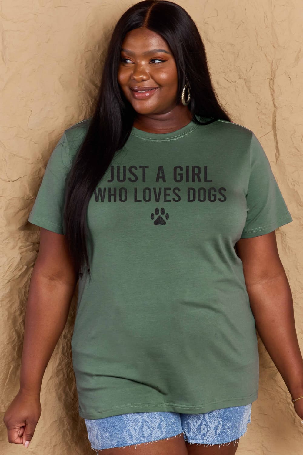 Simply Love Full Size Dog Paw Graphic Cotton T-Shirt Trendsi