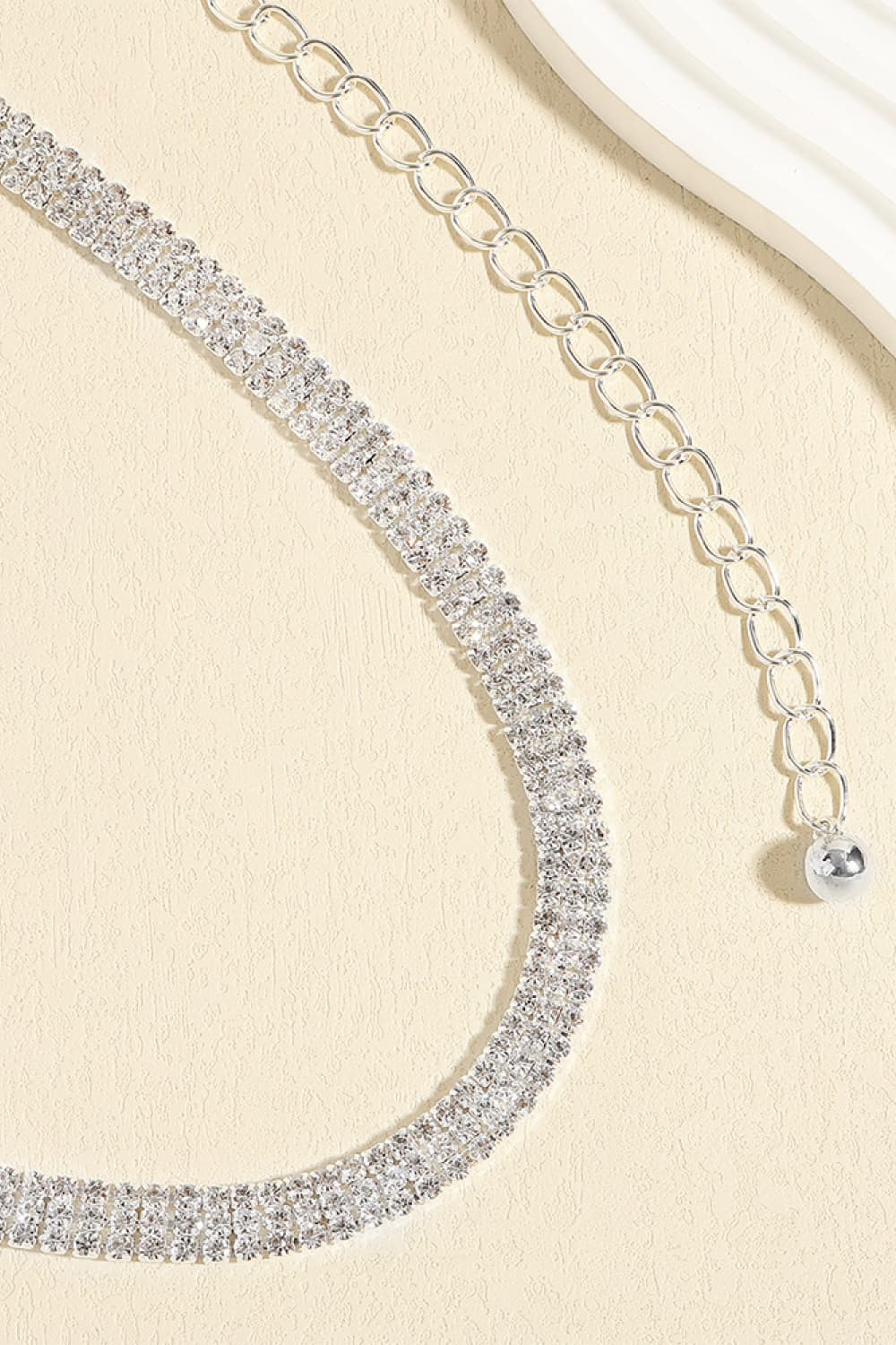 Rhinestones Alloy Belt Trendsi