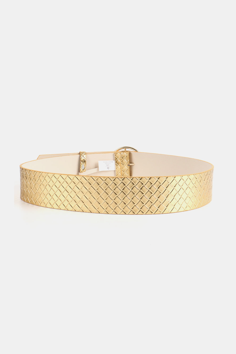 PU Leather Circle Shape Buckle Belt Trendsi