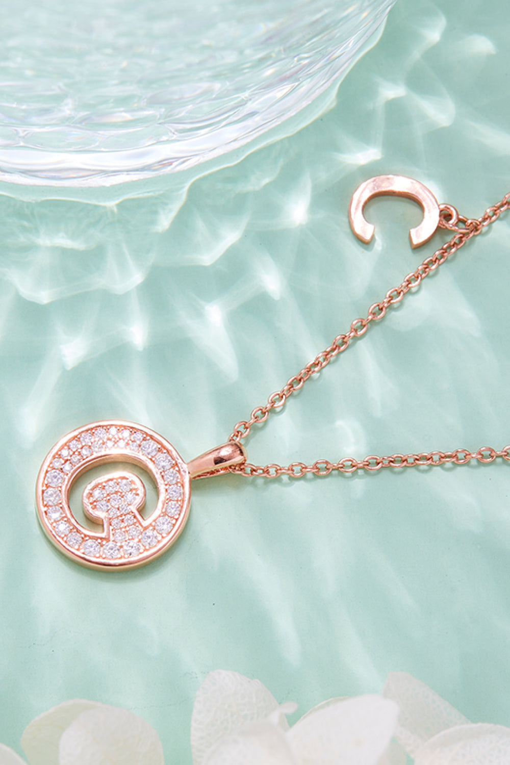 Moissanite A to J Pendant Necklace Trendsi