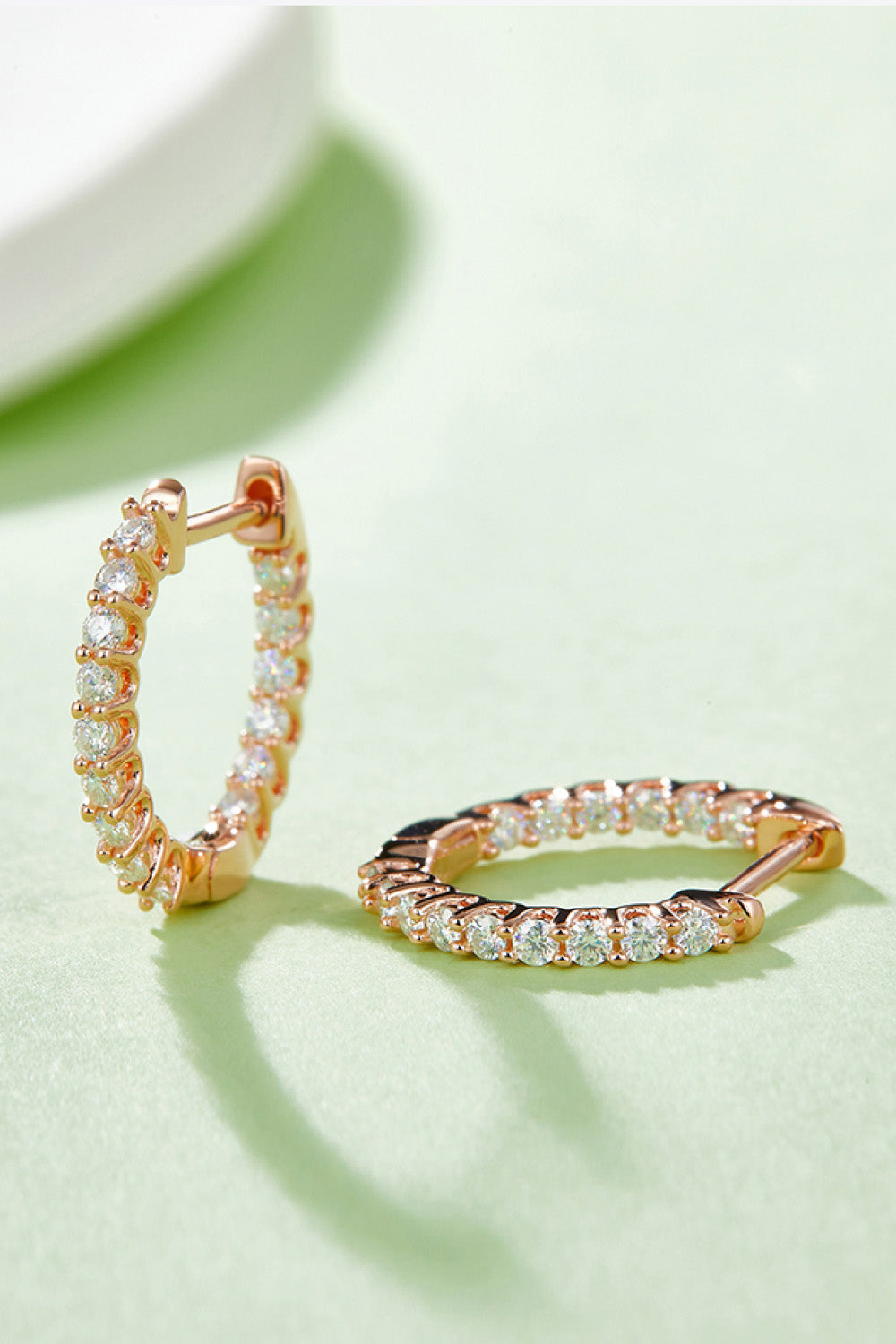 Moissanite 925 Sterling Silver Earrings Trendsi