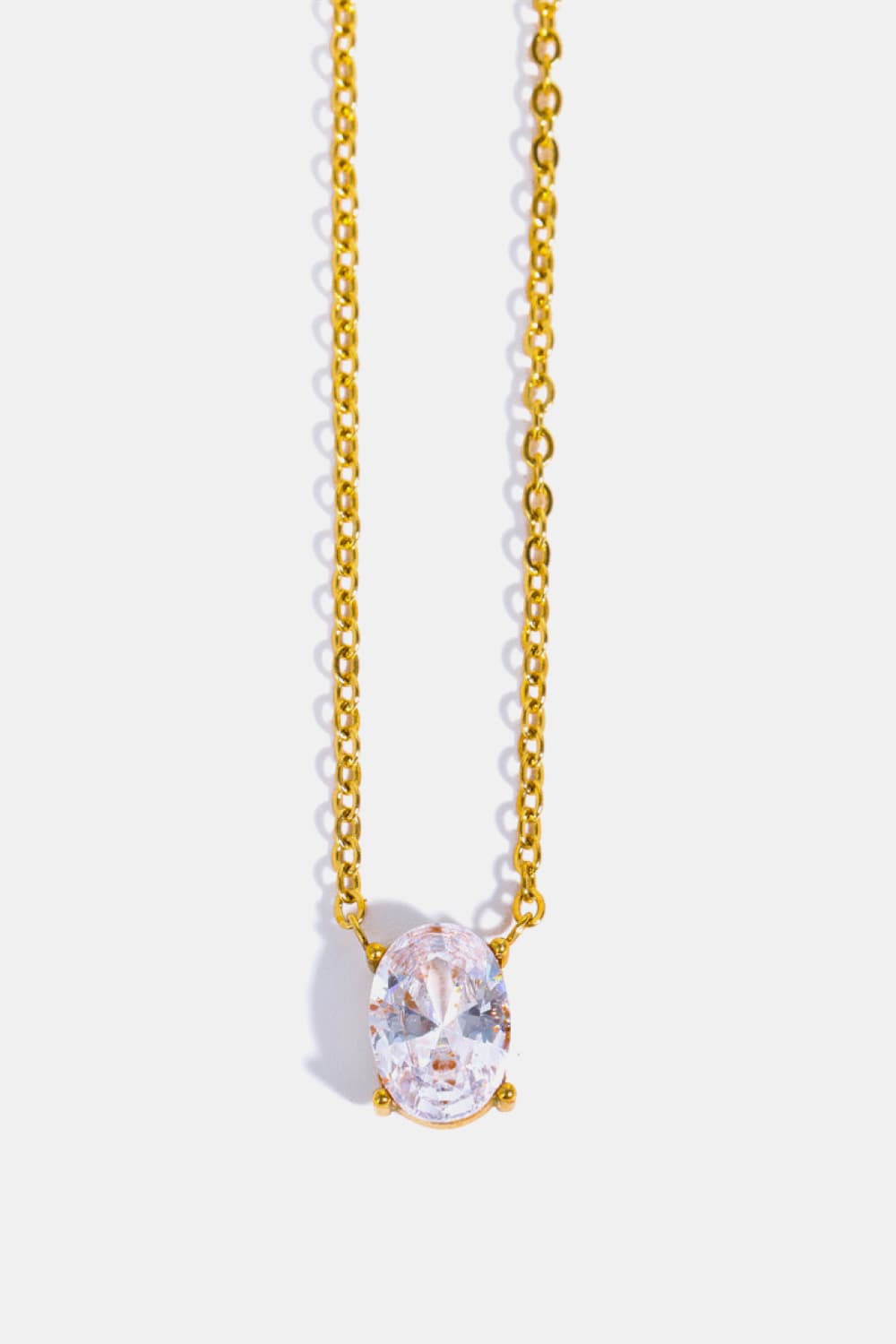 Stainless Steel Geometrical Shape Necklace Trendsi