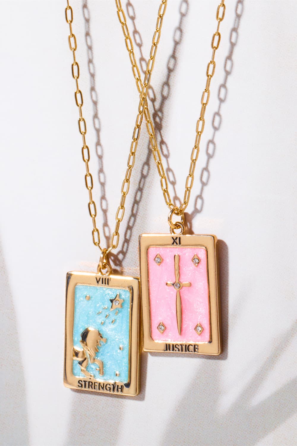 Tarot Card Pendant Copper Necklace Trendsi