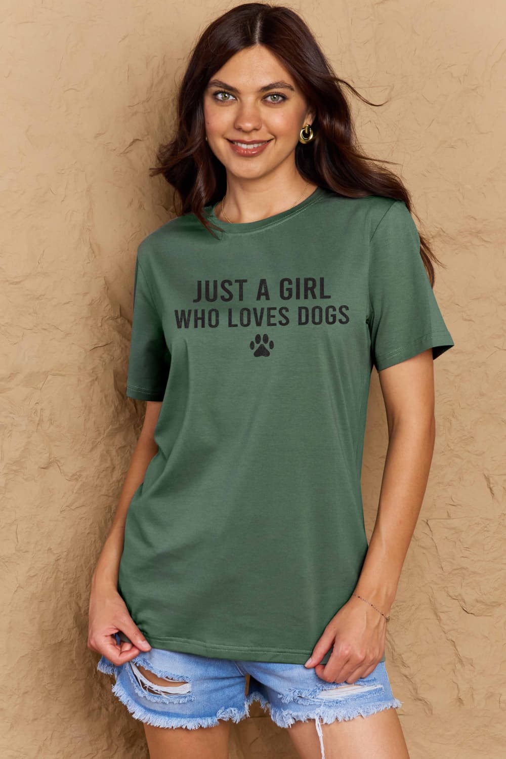 Simply Love Full Size Dog Paw Graphic Cotton T-Shirt Trendsi