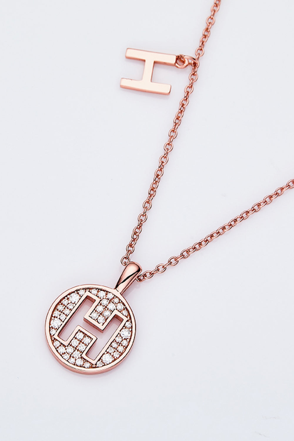 Moissanite A to J Pendant Necklace Trendsi