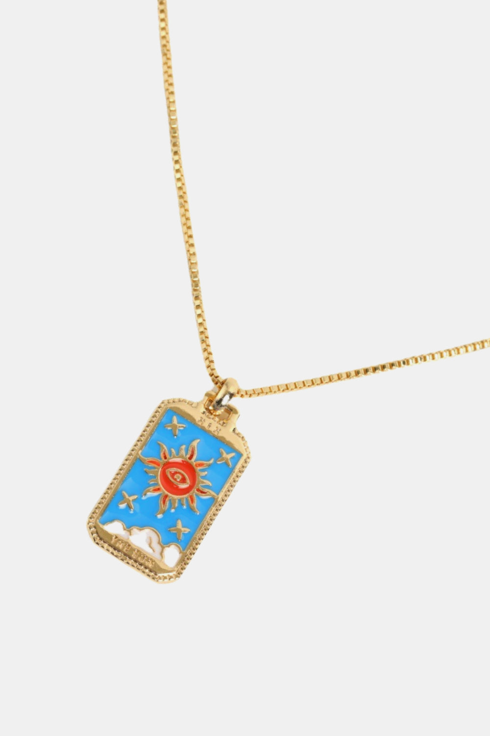 Tarot Card Pendant Copper Necklace Trendsi