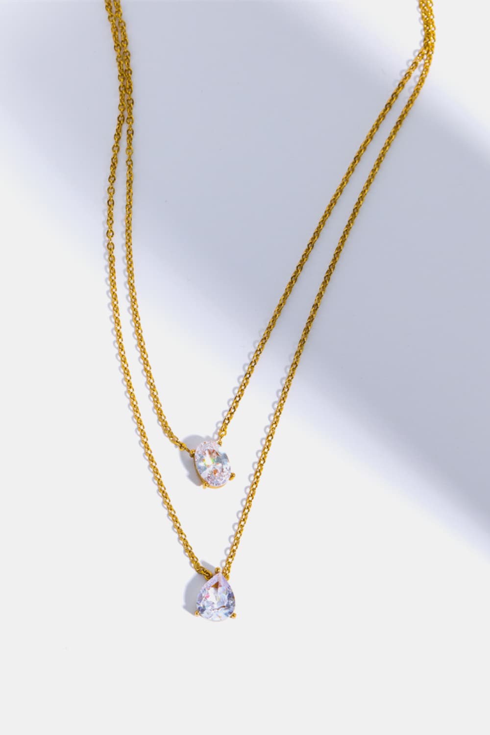 Stainless Steel Geometrical Shape Necklace Trendsi