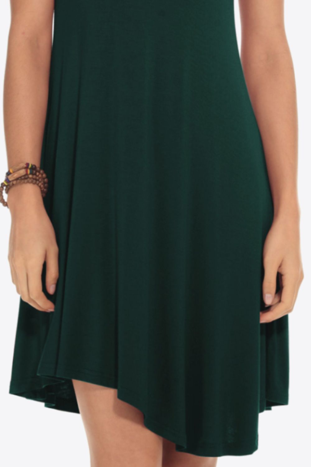 Short Sleeve V-Neck Knee-Length Dress Trendsi