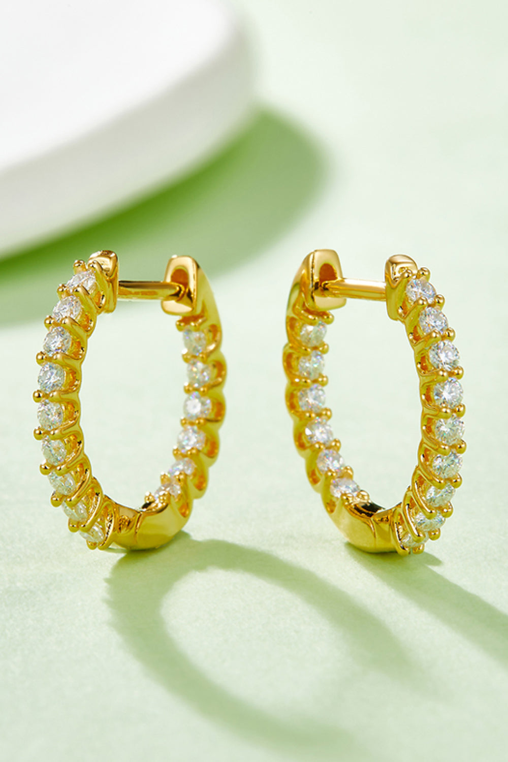 Moissanite 925 Sterling Silver Earrings Trendsi