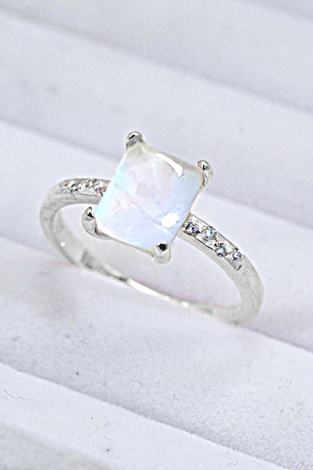 Square Moonstone Ring Trendsi