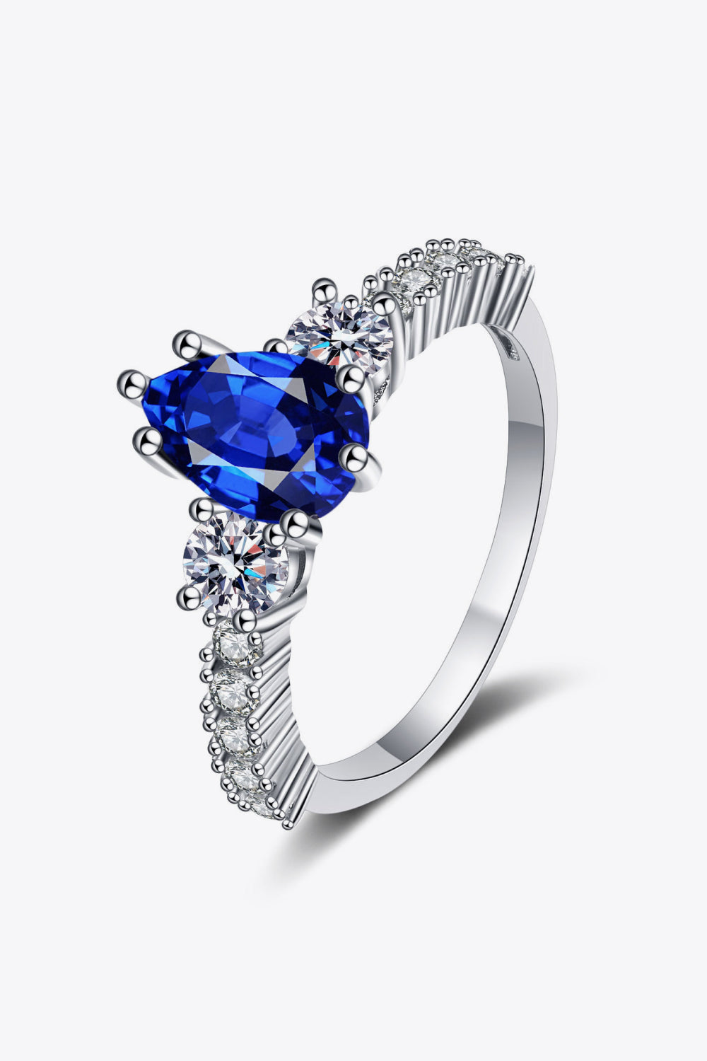 Spinel Pear Shape Ring Trendsi