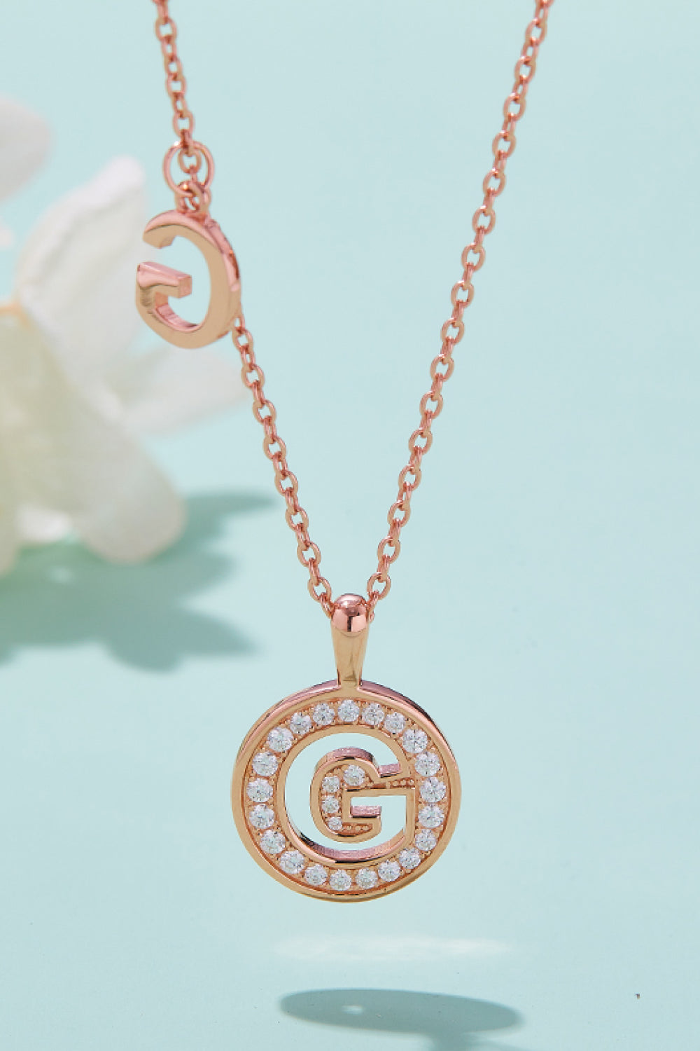 Moissanite A to J Pendant Necklace Trendsi