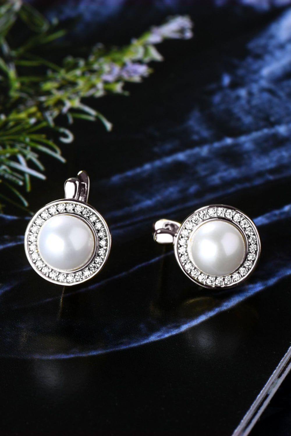 Moissanite Pearl 925 Sterling Silver Earrings Trendsi