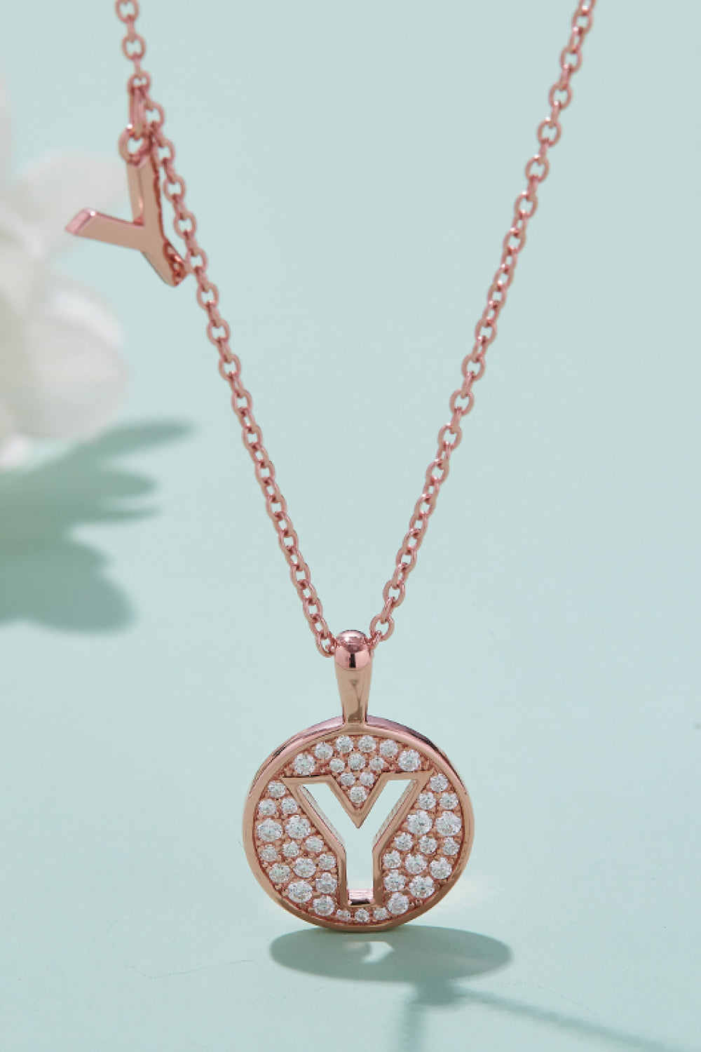 Moissanite U to Z Pendant Necklace Trendsi