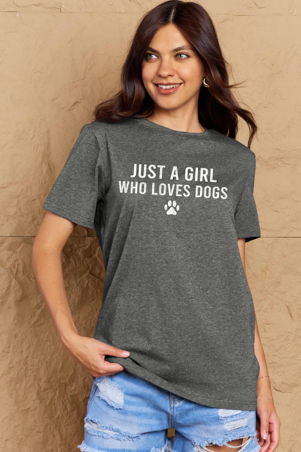 Simply Love Full Size Dog Paw Graphic Cotton T-Shirt Trendsi